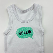 Load image into Gallery viewer, Unisex Kids &amp; Co, white cotton singlet top, EUC, size 000,  