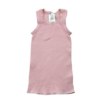 Load image into Gallery viewer, Girls Target, pink ribbed cotton singlet top, GUC, size 0000,  