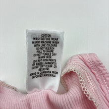Load image into Gallery viewer, Girls Target, pink ribbed cotton singlet top, GUC, size 0000,  