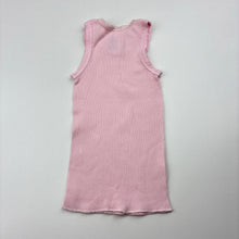 Load image into Gallery viewer, Girls Target, pink ribbed cotton singlet top, GUC, size 0000,  