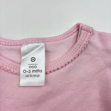 Load image into Gallery viewer, Girls Target, pink cotton bodysuit / romper, GUC, size 000,  