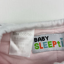 Load image into Gallery viewer, Girls BABY SLEEPTIME, wadded cotton sleeping bag, GUC, size 000-00,  