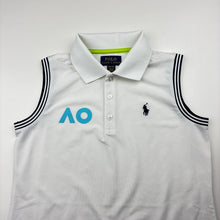 Load image into Gallery viewer, Girls Polo Ralph Lauren, Australian Open tennis sleeveless activewear polo top, EUC, size 8-10,  
