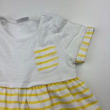 Load image into Gallery viewer, Girls Next, striped cotton casual dress, EUC, size 0, L: 43cm