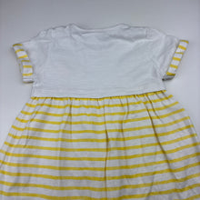 Load image into Gallery viewer, Girls Next, striped cotton casual dress, EUC, size 0, L: 43cm