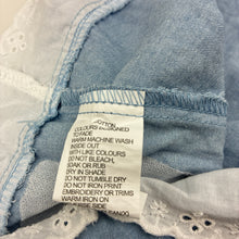 Load image into Gallery viewer, Girls Sprout, embroidered chambray cotton summer dress, FUC, size 00, L: 39cm
