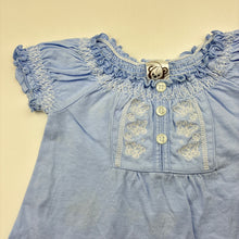 Load image into Gallery viewer, Girls Target, embroidered cotton top, FUC, size 00,  