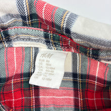 Load image into Gallery viewer, Boys H&amp;M, checked cotton short sleeve shirt, EUC, size 1,  