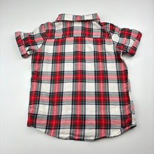 Load image into Gallery viewer, Boys H&amp;M, checked cotton short sleeve shirt, EUC, size 1,  