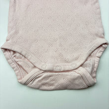 Load image into Gallery viewer, Girls Anko, pink pointelle cotton bodysuit / romper, FUC, size 000,  