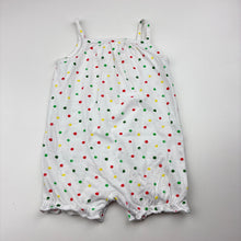 Load image into Gallery viewer, Girls H&amp;M, lightweight cotton summer romper, FUC, size 000,  