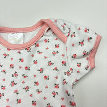Load image into Gallery viewer, Girls Kids Center, floral cotton bodysuit / romper, FUC, size 000,  