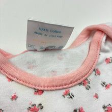 Load image into Gallery viewer, Girls Kids Center, floral cotton bodysuit / romper, FUC, size 000,  