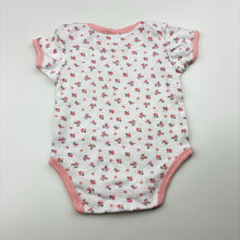 Load image into Gallery viewer, Girls Kids Center, floral cotton bodysuit / romper, FUC, size 000,  