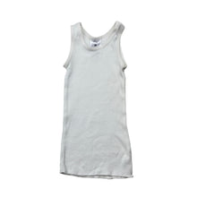 Load image into Gallery viewer, Unisex Target, white ribbed cotton singlet top, EUC, size 000,  