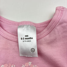 Load image into Gallery viewer, Girls Target, pink stretchy bodysuit / romper, GUC, size 000,  