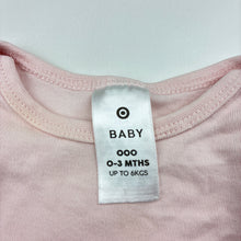 Load image into Gallery viewer, Girls Target, pink cotton bodysuit / romper, FUC, size 000,  