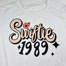 Load image into Gallery viewer, Girls white, t-shirt / top, Swiftie, GUC, size 11-12,  