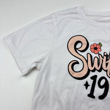 Load image into Gallery viewer, Girls white, t-shirt / top, Swiftie, GUC, size 11-12,  