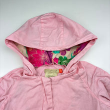 Load image into Gallery viewer, Girls Lily &amp; Dan, lined lightweight cotton jacket / coat, discolouration on cuffs, FUC, size 5,  