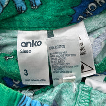 Load image into Gallery viewer, Boys Anko, flannel cotton winter pyjamas, dinosaurs, FUC, size 3,  