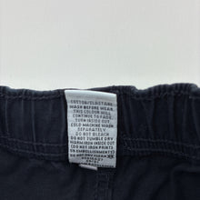 Load image into Gallery viewer, Boys Target, dark navy stretch cotton pants, elasticated, Inside leg: 45cm, GUC, size 5,  