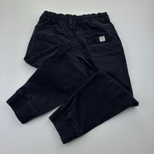 Load image into Gallery viewer, Boys Target, dark navy stretch cotton pants, elasticated, Inside leg: 45cm, GUC, size 5,  