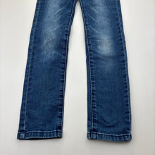 Load image into Gallery viewer, Unisex Cotton On, blue stretch denim jeans, adjustable, Inside leg: 50cm, FUC, size 6,  