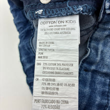 Load image into Gallery viewer, Unisex Cotton On, blue stretch denim jeans, adjustable, Inside leg: 50cm, FUC, size 6,  
