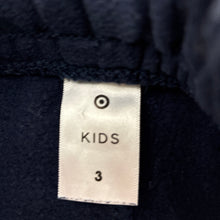 Load image into Gallery viewer, Unisex Target, navy fleece lined track pants, Inside leg: 37cm, GUC, size 3,  
