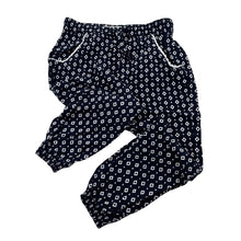 Load image into Gallery viewer, Girls Cotton On, navy viscose lightweight pants, elasticated, Inside leg: 38cm, GUC, size 5,  