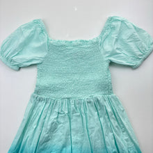 Load image into Gallery viewer, Girls Anko, shirred cotton short sleeve dress, GUC, size 10, L: 68cm