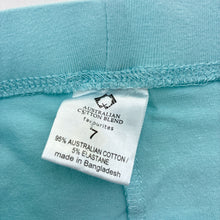 Load image into Gallery viewer, Girls Favourites, Australian cotton blend leggings, Inside leg: 49cm, EUC, size 7,  