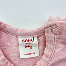 Load image into Gallery viewer, Girls Seed, pink marle stretchy tee / top, GUC, size 00,  