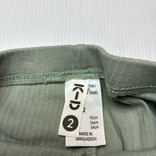 Load image into Gallery viewer, Girls KID, ribbed leggings / bottoms, Inside leg: 30cm, EUC, size 2,  