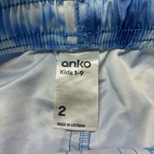 Load image into Gallery viewer, Boys Anko, tie dyed lightweight board shorts, elasticated, FUC, size 2,  