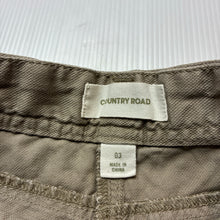 Load image into Gallery viewer, Girls Country Road, khaki cotton shorts, adjustable, GUC, size 3,  