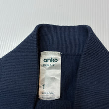 Load image into Gallery viewer, Girls Anko, navy textured stretchy leggings / bottoms, EUC, size 1,  