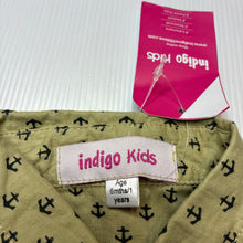 Load image into Gallery viewer, Boys Indigo Kids, lightweight short sleeve shirt, NEW, size 0,  