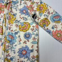 Load image into Gallery viewer, Girls Target, stretchy floral zip coverall / romper, GUC, size 00,  