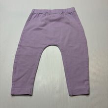 Load image into Gallery viewer, Girls Dymples, purple stretchy leggings / bottoms, GUC, size 0,  