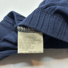 Load image into Gallery viewer, Unisex David Jones, navy organic cotton leggings / bottoms, GUC, size 1,  
