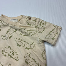 Load image into Gallery viewer, Boys RABBIT + BEAR, organic cotton short sleeve top, crocodiles, EUC, size 12 months,  