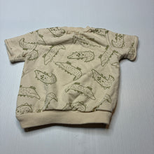 Load image into Gallery viewer, Boys RABBIT + BEAR, organic cotton short sleeve top, crocodiles, EUC, size 12 months,  