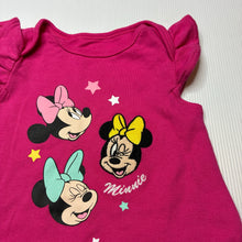 Load image into Gallery viewer, Girls Disney, Minnie Mouse embroidered cotton romper, EUC, size 0,  