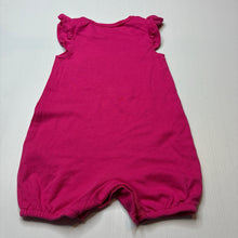 Load image into Gallery viewer, Girls Disney, Minnie Mouse embroidered cotton romper, EUC, size 0,  