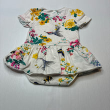 Load image into Gallery viewer, Girls Bonds, floral stretchy romper, GUC, size 000,  