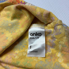 Load image into Gallery viewer, Girls Anko, colourful floral cotton dress, FUC, size 1, L: 42cm