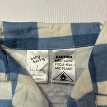 Load image into Gallery viewer, Unisex Baby Berry, flannel cotton long sleeve pyjama top, EUC, size 1,  