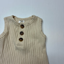 Load image into Gallery viewer, Unisex Baby Berry, ribbed romper, EUC, size 000,  